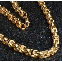 10 mm 18K goud verguld ketting