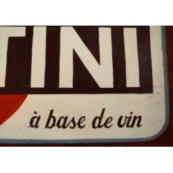 Groot houten reclamebord/Martini/Italië/pizzeria/etalage