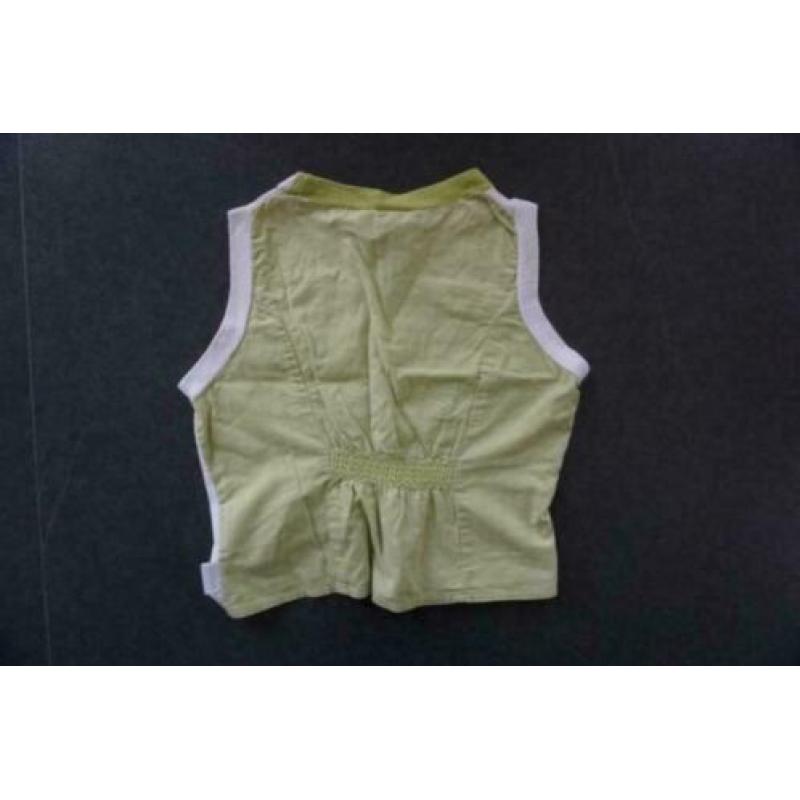 NIEUW Jottum Vest Vestje Wit Lime Giletje, Gilet, Mt. 110