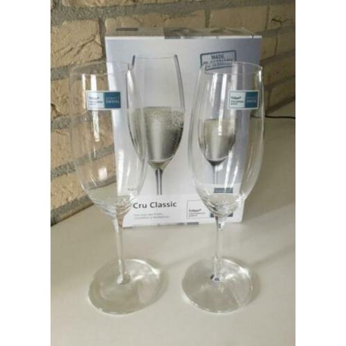 2 Schott Zwiesel Champagne glazen Cru Classic kristal glas