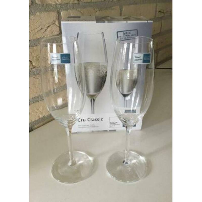 2 Schott Zwiesel Champagne glazen Cru Classic kristal glas