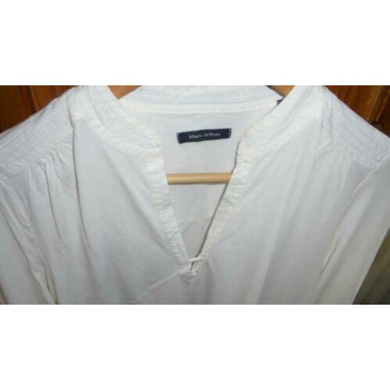 Ivoor kleurig shirt van Marc O'Polo maat M ( zie details)
