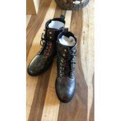 BIKER BOOTS kleur grijs maat 37 nieuw