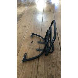 Piaggio zip glans zwart achterrekje