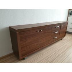 Dressoir 3 deuren/3 laden hout melamine/aluminium