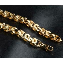10 mm 18K goud verguld ketting