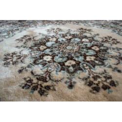 Vintage tapijt/vloerkleed rond