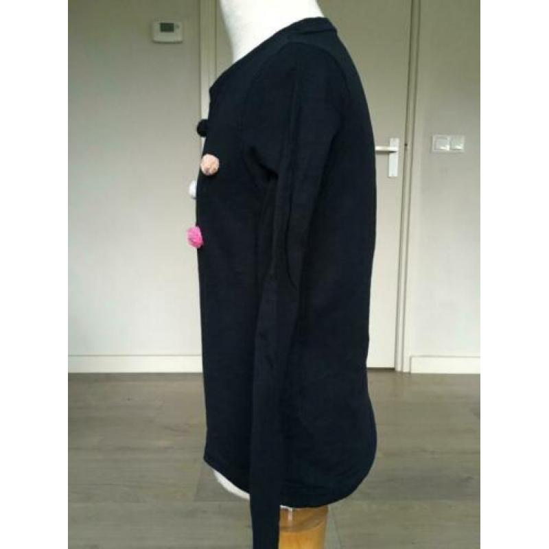 NAME IT shirt met pompons netjes donkerblauw 122 / 128 D15