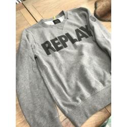 z.g.a.n. grijze sweater REPLAY mt s
