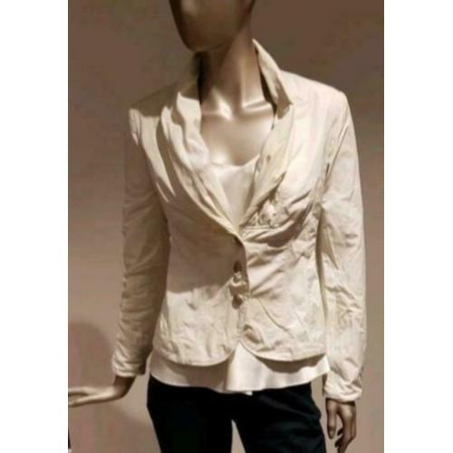 Creme blazer / colbert maat 38 - chique pasvorm en knopen