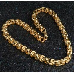 10 mm 18K goud verguld ketting