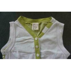 NIEUW Jottum Vest Vestje Wit Lime Giletje, Gilet, Mt. 110