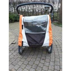 Fietskar KidCar Comfort voor 2 kinderen incl. babyschalen