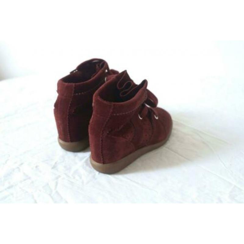 Isabel Marant etoile sneaker wedges suede bobby maat 37