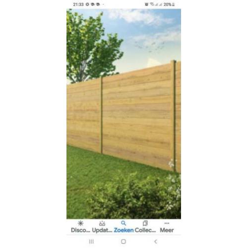 Steigerhouten schutting plaatsen 20 x 200 voor weinig