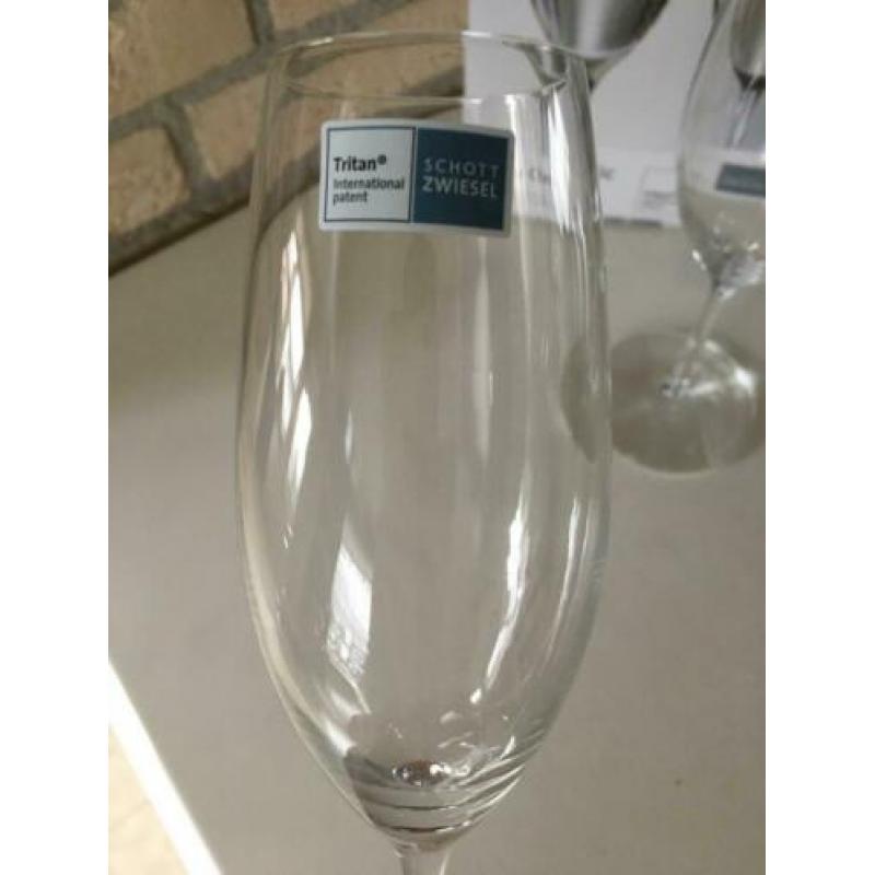 2 Schott Zwiesel Champagne glazen Cru Classic kristal glas