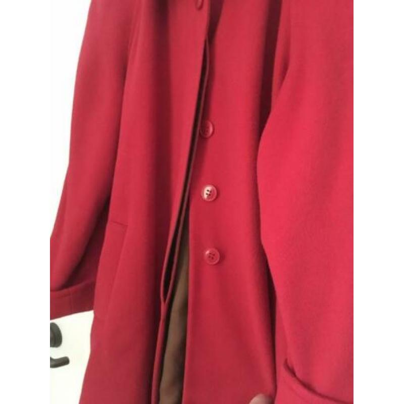 Mantel C&A, maat 42, rood