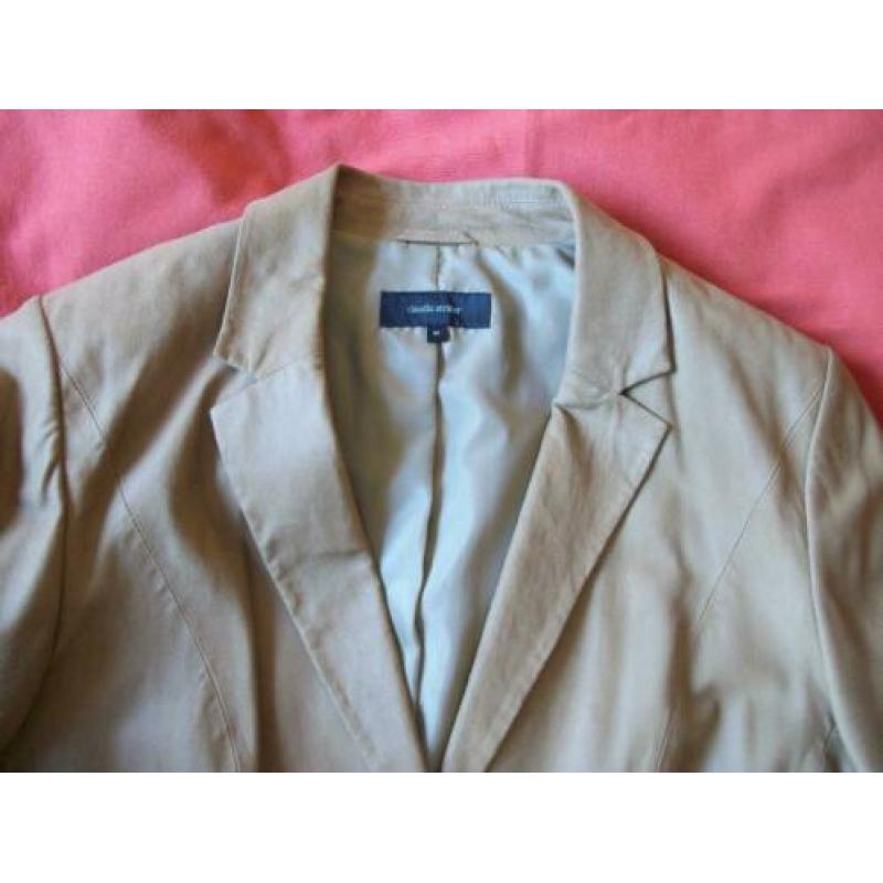 Leren Jas van Claudia Strater - Camel - maat 42 – zgan