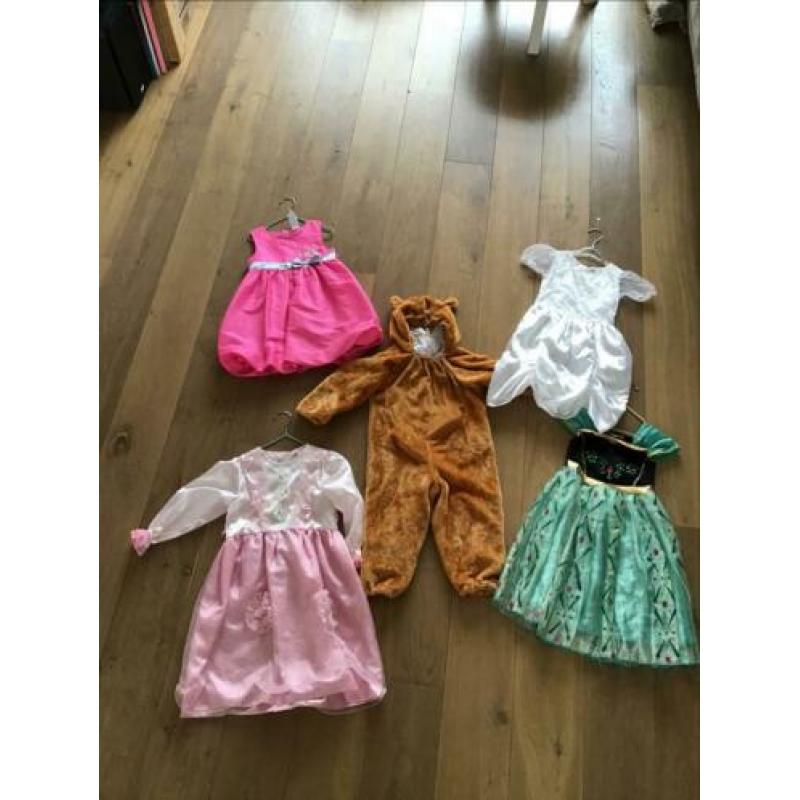 5 verkleedsets Anna Beer K3 prinses bruid 110 / 116