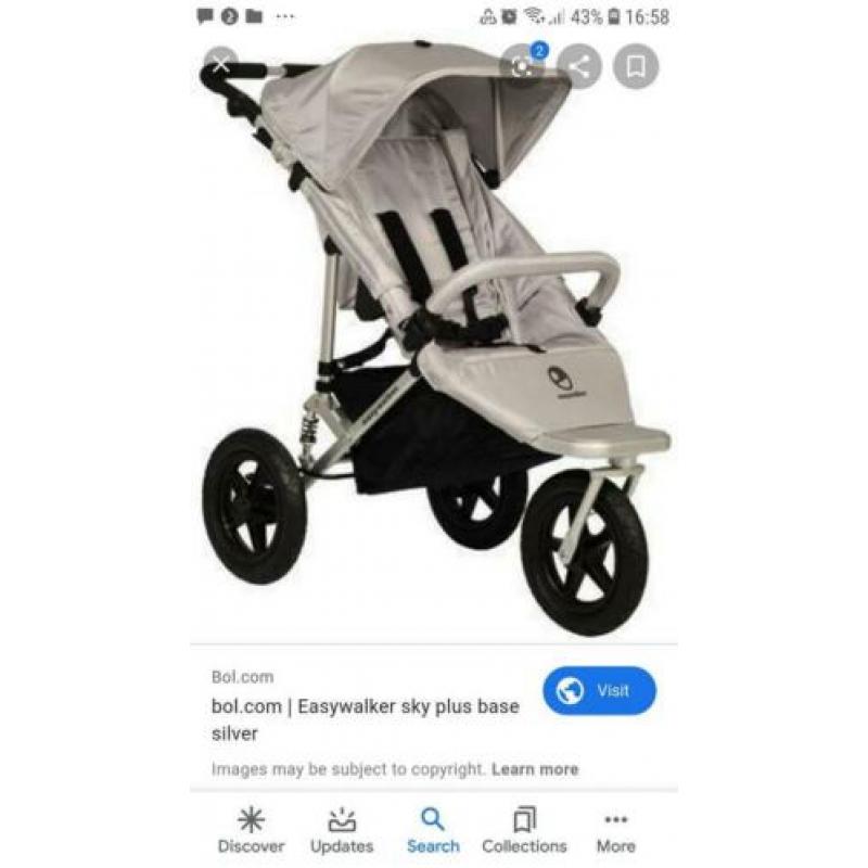 Easywalker Sky Bijna ZGAN compleet met reiswieg