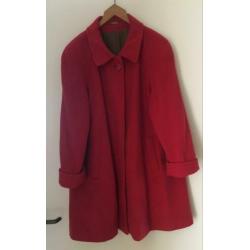 Mantel C&A, maat 42, rood