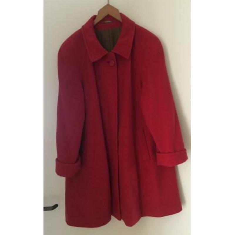 Mantel C&A, maat 42, rood