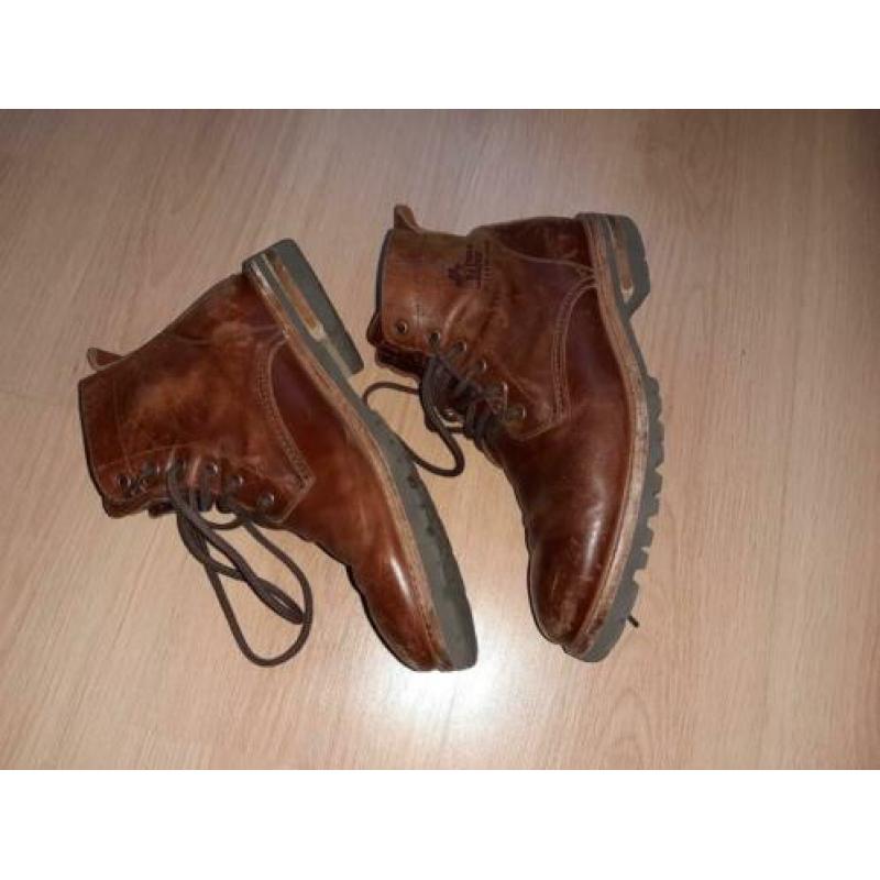 Panama jack schoenen/bruin leren boots Panama jack/ laars