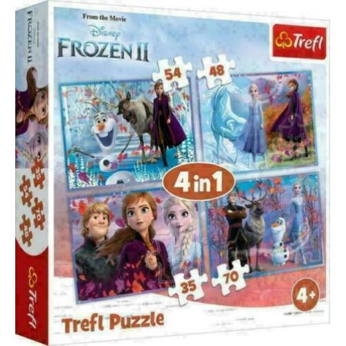 Disney Frozen2 4 in 1 Puzzel - 35/48/54/70 stukjes - Trefl