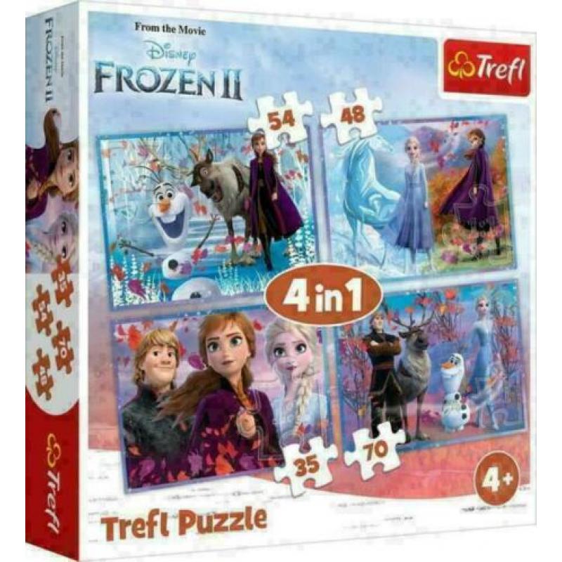 Disney Frozen2 4 in 1 Puzzel - 35/48/54/70 stukjes - Trefl