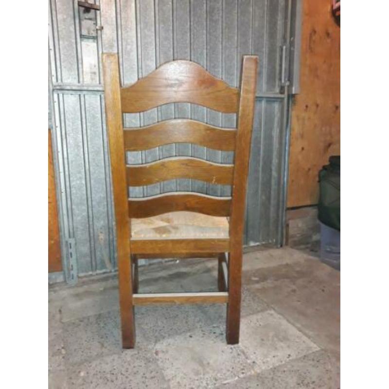 6 eiken stoelen om op te knappen