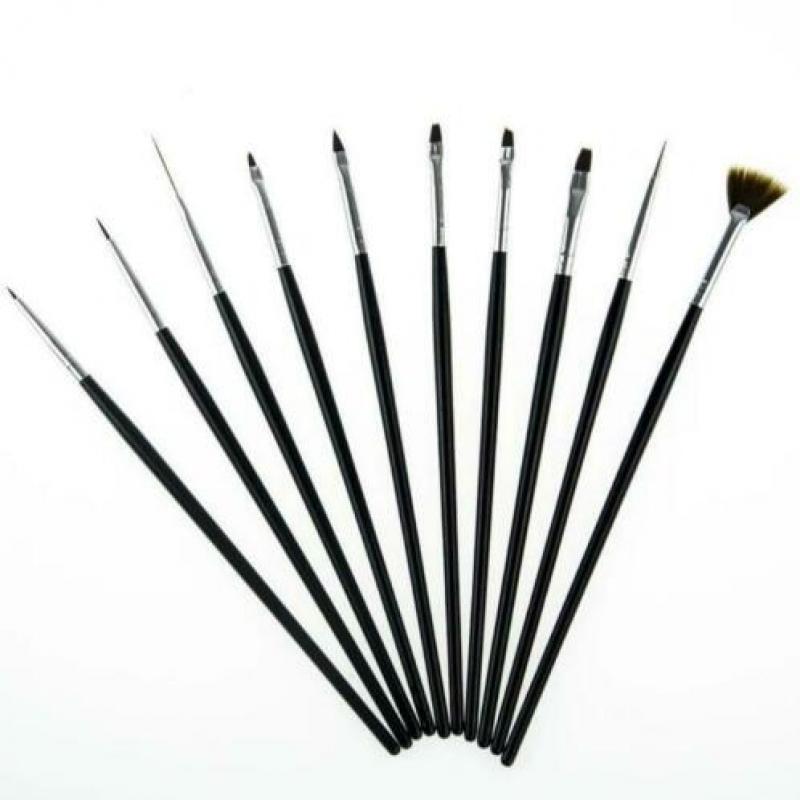 77. Nieuw Nail art kwasten set sets nagel kwasten liners