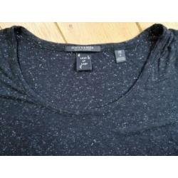 SCOTCH & SODA t- shirt zwart wit pikkels maat 3 maat M - nie
