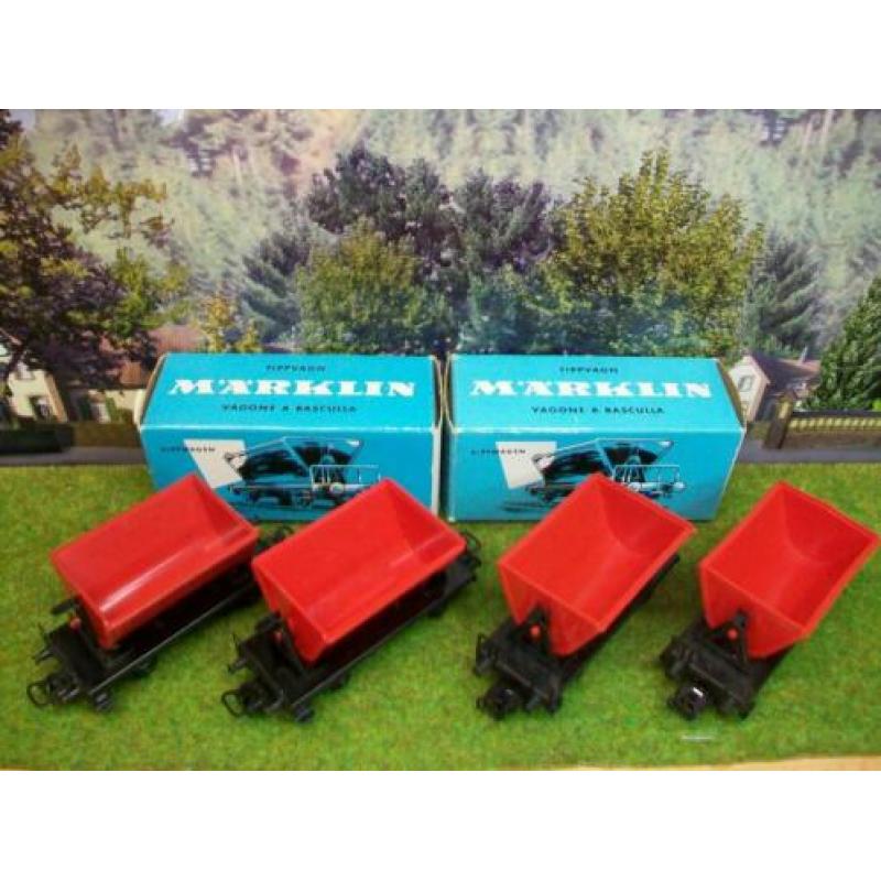 Märklin H0 - 4513 - Goederenwagon - 4 kiepwagens - DB