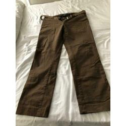 topmerk Merk mason's heren broek pantalon olijfgroen maat 48