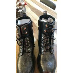 BIKER BOOTS kleur grijs maat 37 nieuw