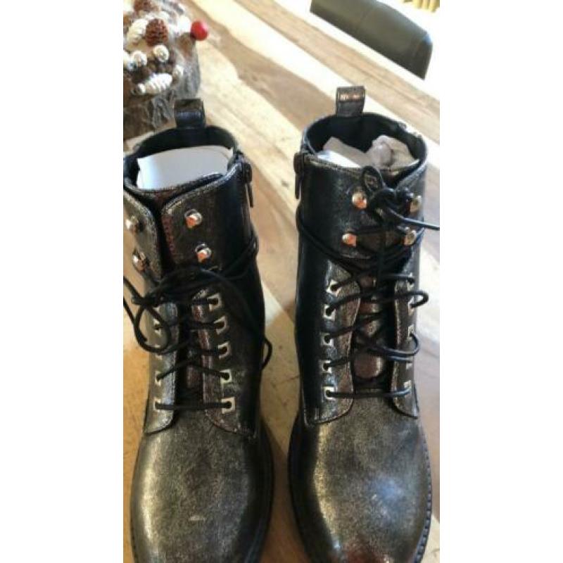 BIKER BOOTS kleur grijs maat 37 nieuw