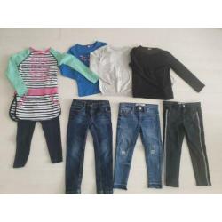 Pakket meisjes kleding 110/116
