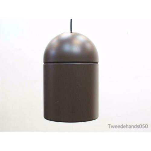 Retro hanglamp, Vintage bruine lamp 84194