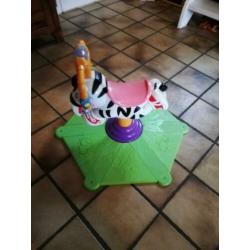Rodeo zebra voor kinderen.
