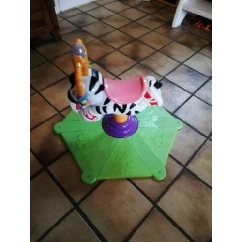Rodeo zebra voor kinderen.