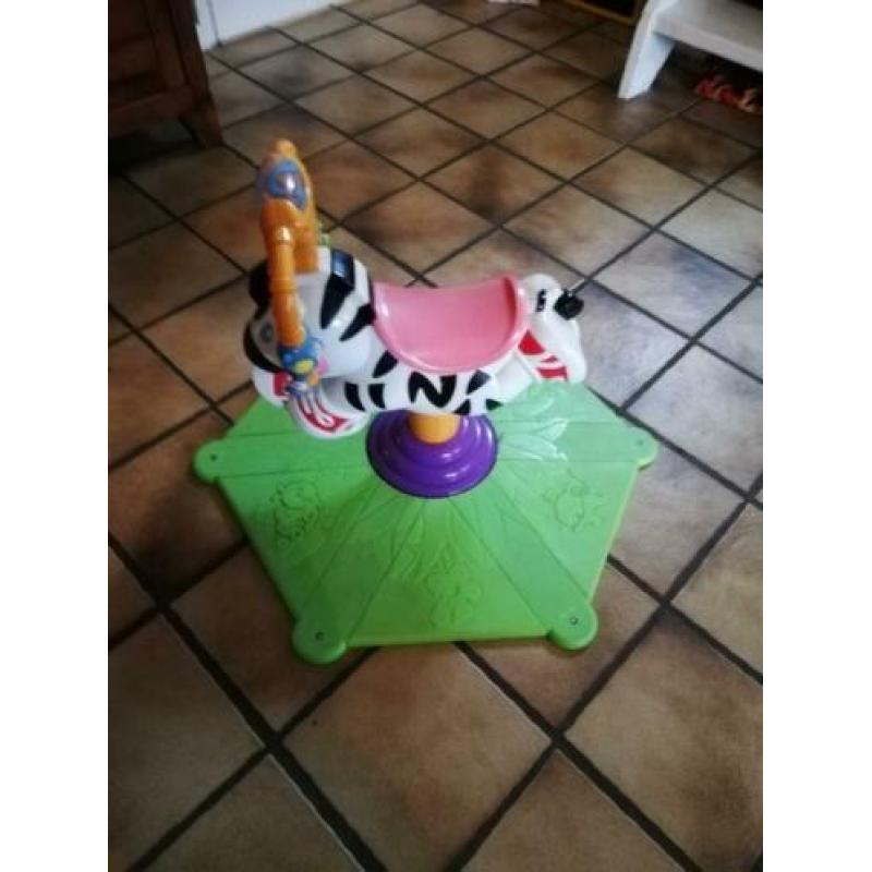 Rodeo zebra voor kinderen.