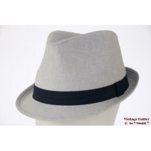 Gleufhoed Trilby Hawkins beige blauw of grijs 58, 59, 60 new