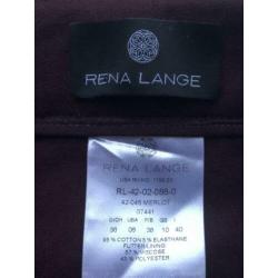 Rena Lange Maat 36 Bordeaux Travelstof Broek Pantalon