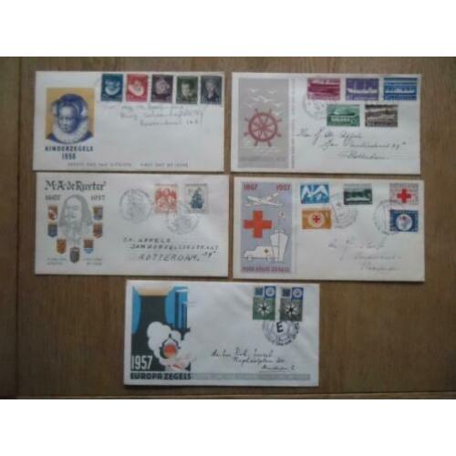 Nederland. FDC E28 tot en met E32. CW 134 euro