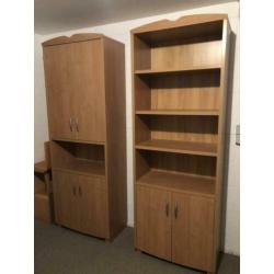 Slaapkamer met bed 210, kasten, bureau etc.
