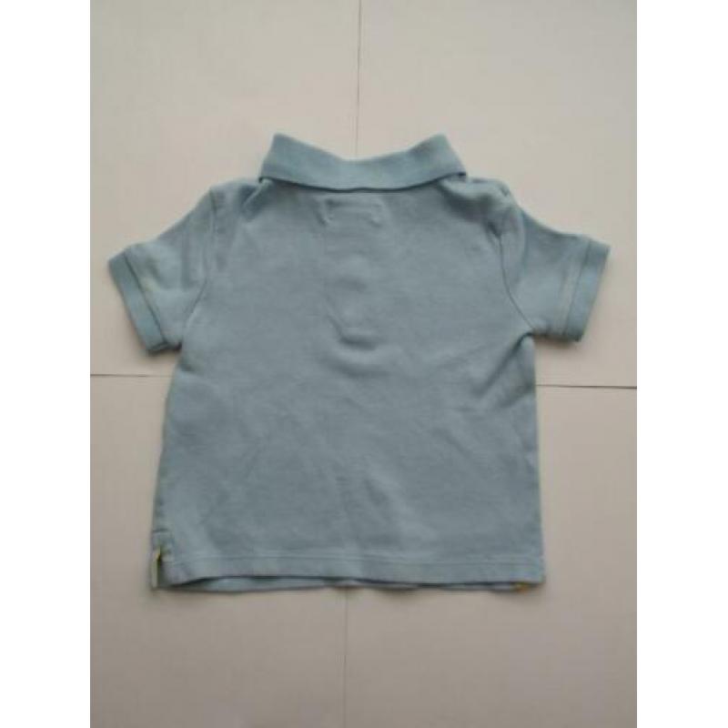 Ralph Lauren Blauw Polo Shirtje Tshirt Poloshirt Shirt mt 74