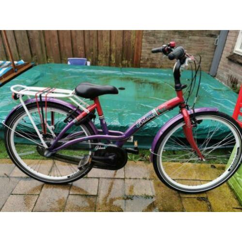 Mooie Batavus Gabbana meisjesfiets 26 inch, 3v