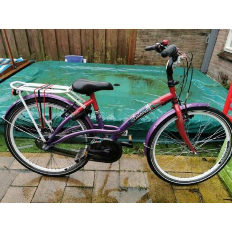 Mooie Batavus Gabbana meisjesfiets 26 inch, 3v