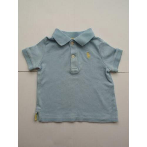 Ralph Lauren Blauw Polo Shirtje Tshirt Poloshirt Shirt mt 74
