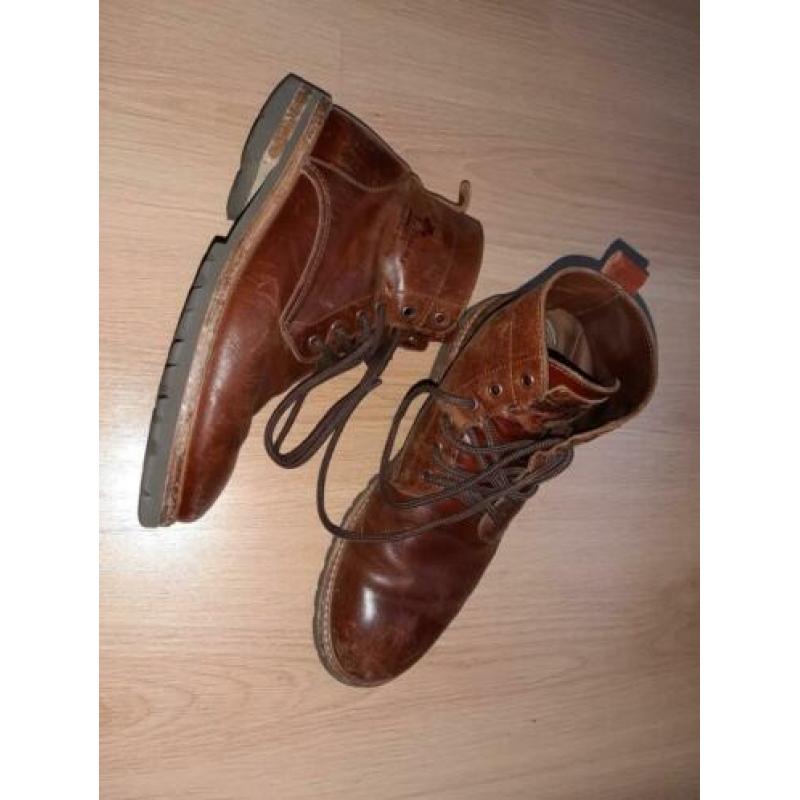 Panama jack schoenen/bruin leren boots Panama jack/ laars